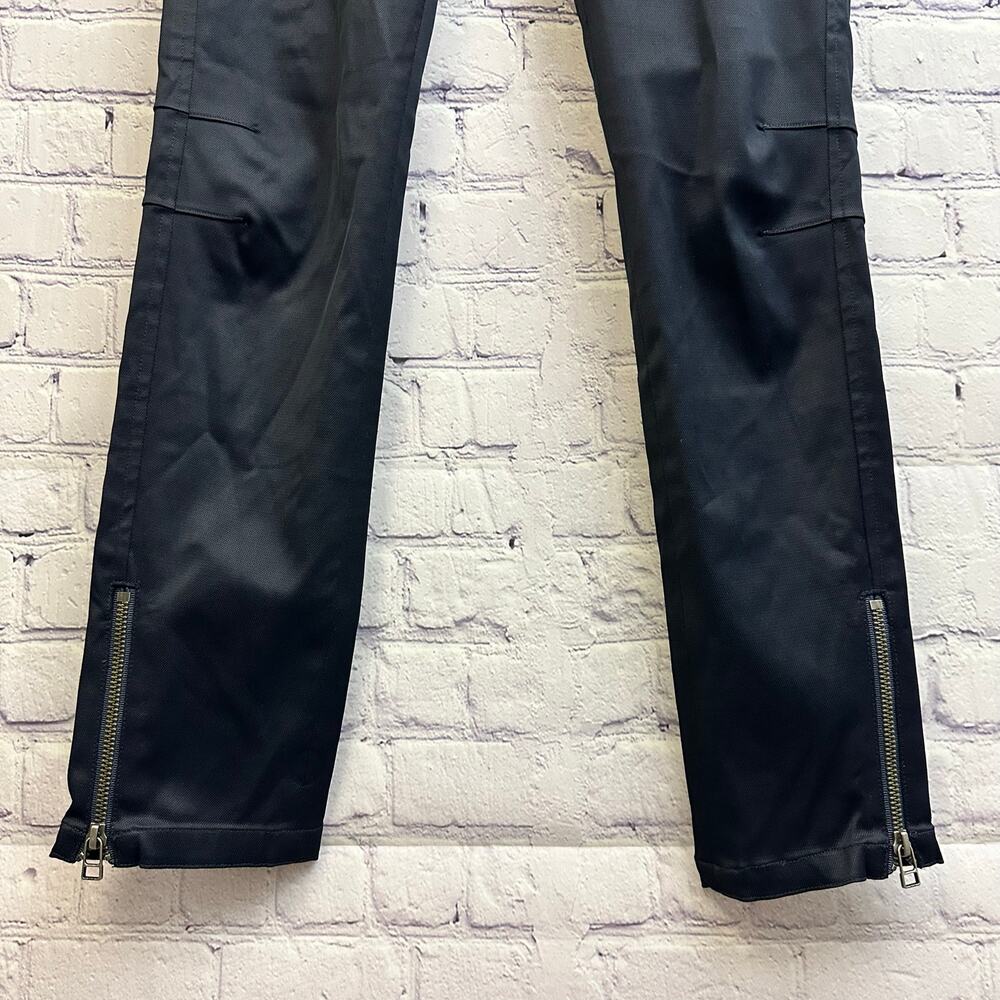 Veronica Beard Ash Seamed Skinny Pants Navy Blue Zippers Women's Size 4 Workwear - Picture 3 of 9